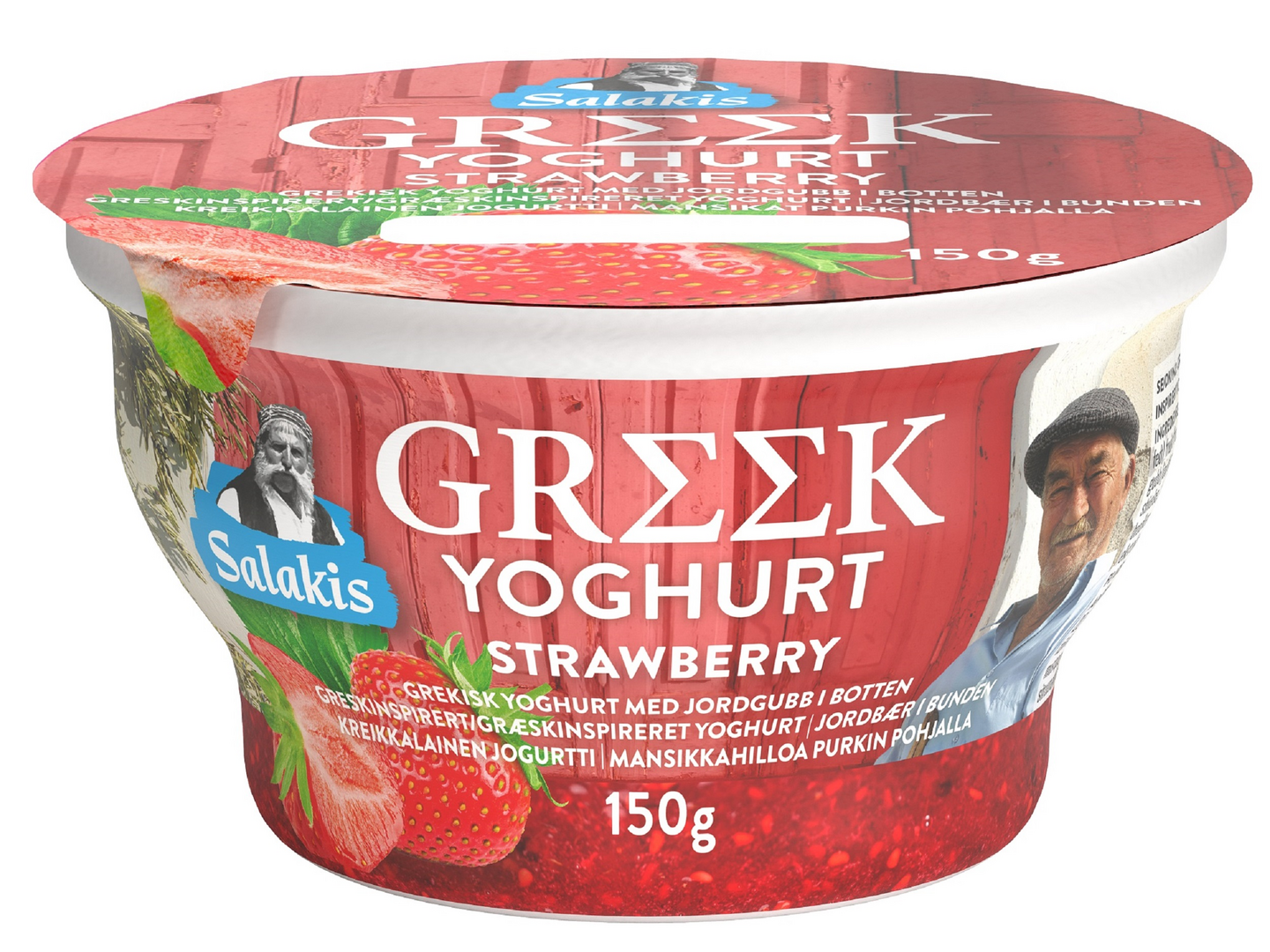 Salakis kreikkalainen jogurtti 150g mansikka