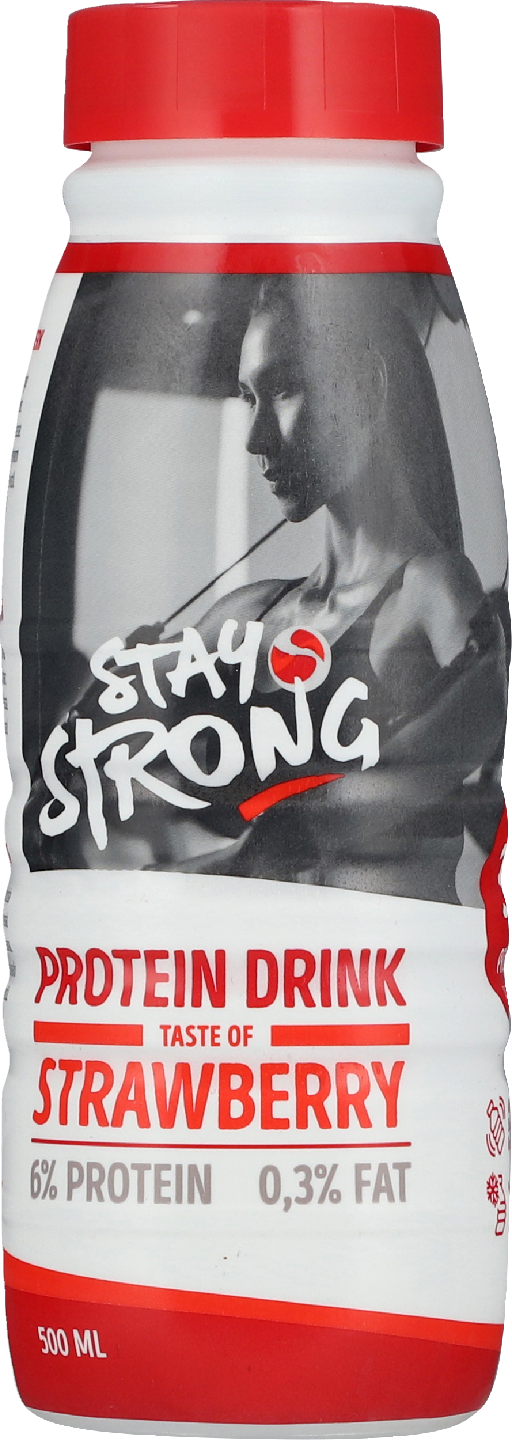 Stay Strong proteiinijuoma 500ml mansikka