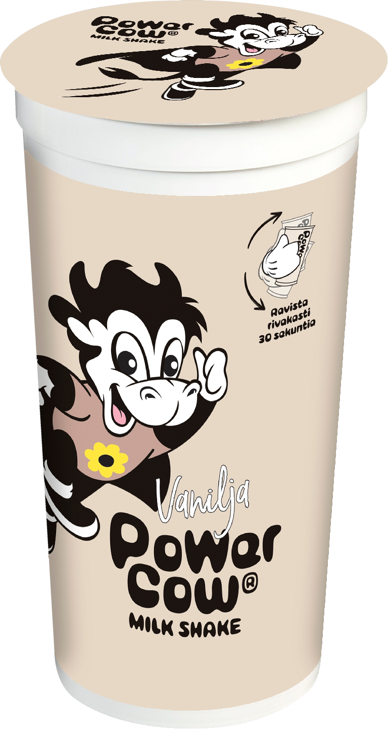 Arla power cow vaniljanmakuinen pirtelö 200ml UHT
