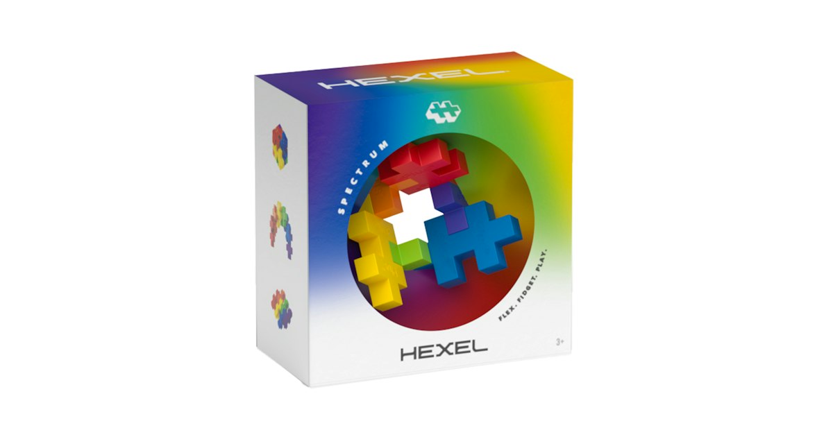 Plus Plus - HEXEL Spectrum - Fidget Sensory Puzzle Toy Plus Plus - HEXEL Spectrum - Fidget Sensory Puzzle Toy