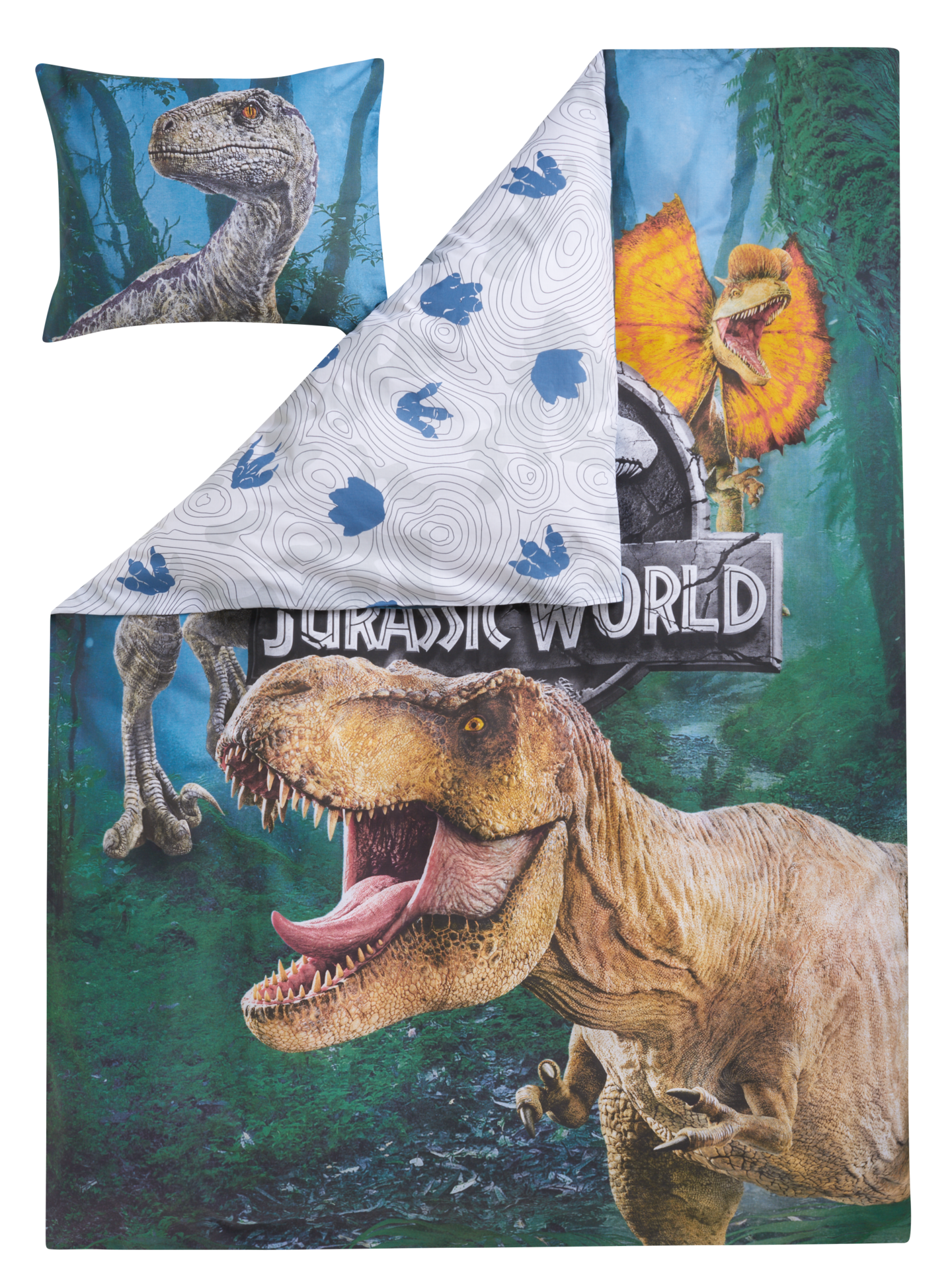 Jurassic World pussilakanasetti 150x210 cm