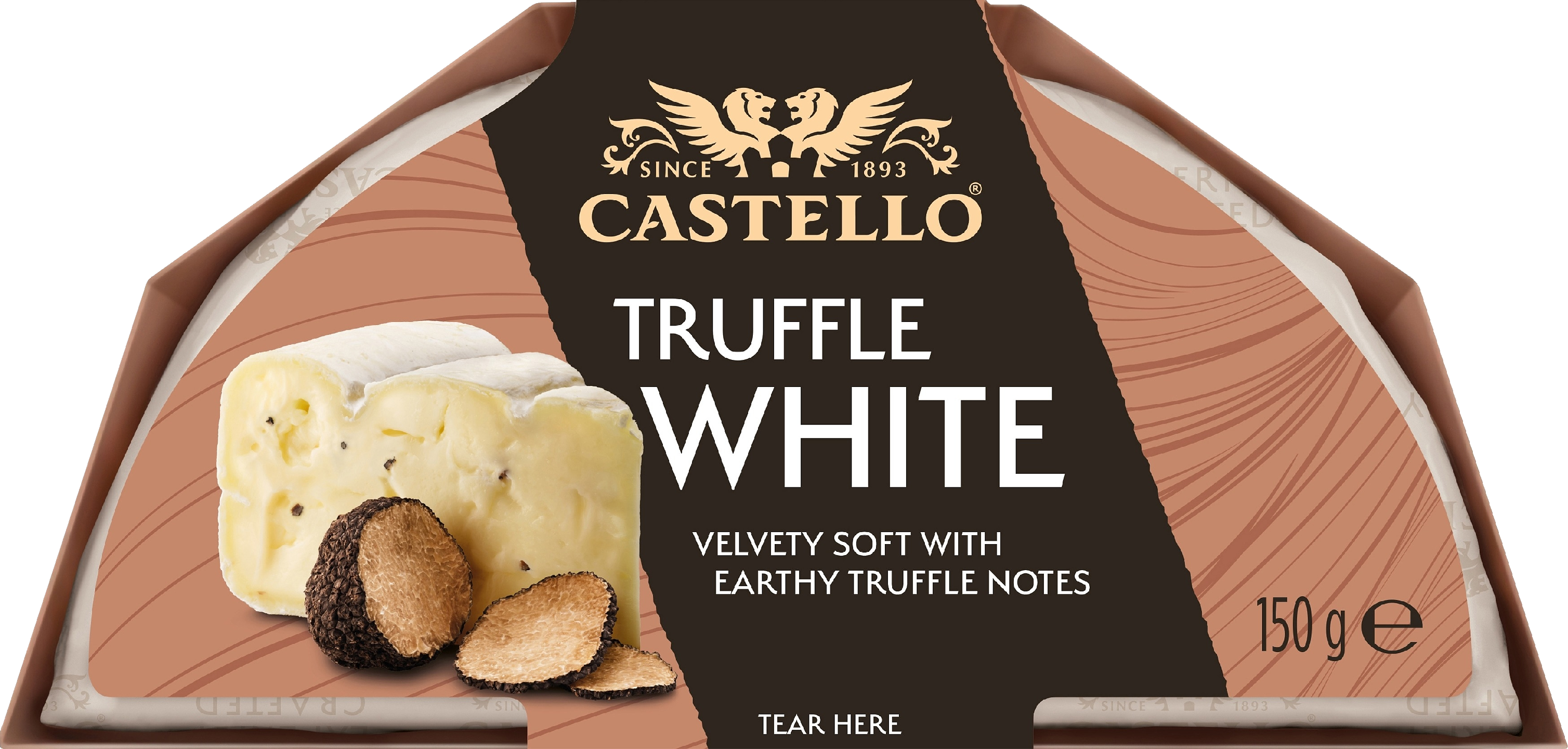 Castello white valkohomejuusto 150g tryffeli