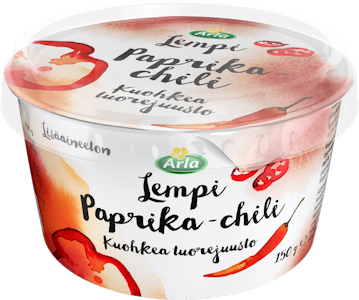 Arla Lempi Paprika & chili tuorejuusto kuohkea 150 g