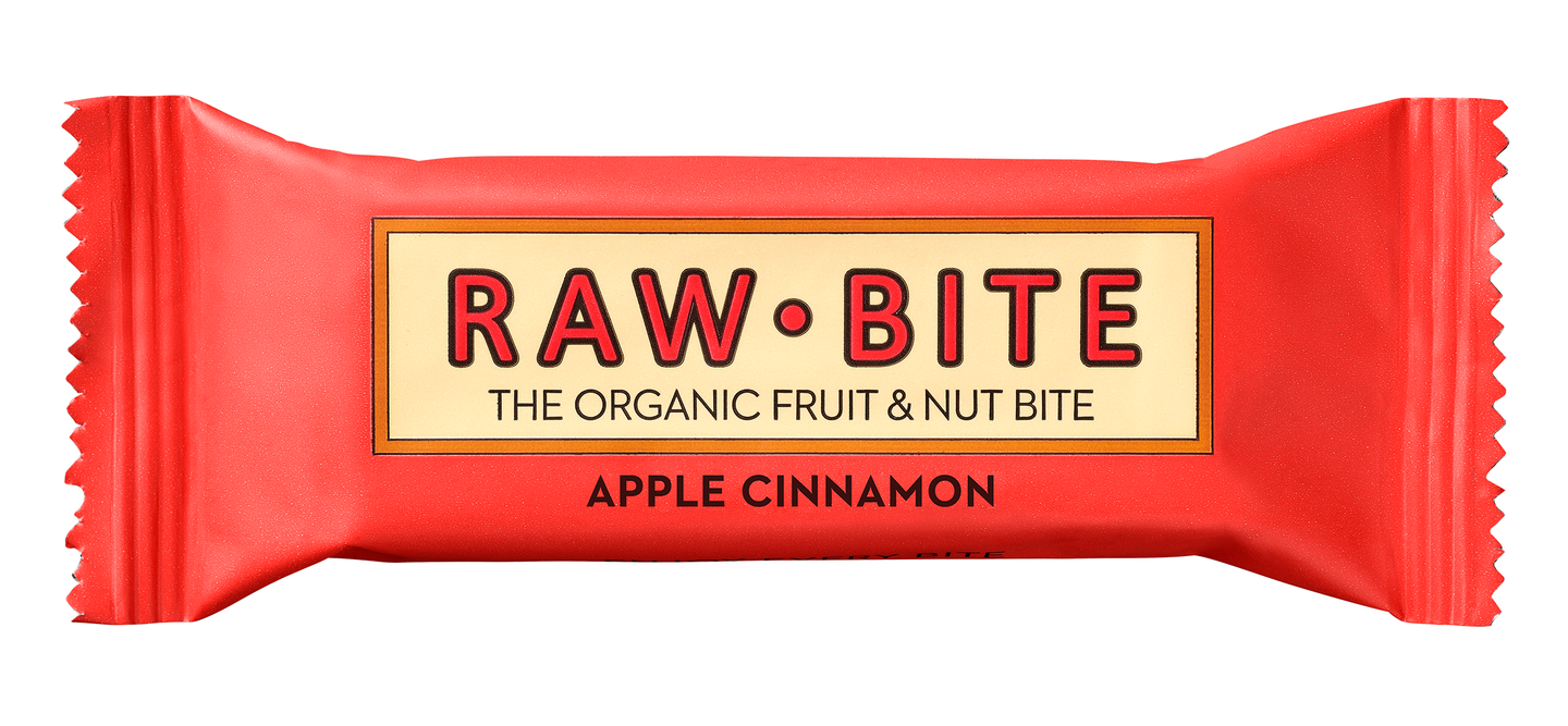 Rawbite 50g Apple & Cinnamon Pähkinäpatukka