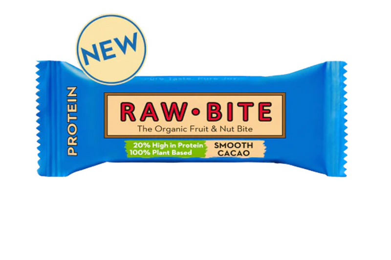 Rawbite Smooth Cacao hedelmä-pähkinäpatukka 45g Luomu