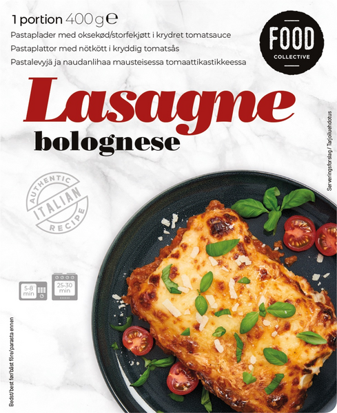 Food Collective lasagne bolognese 400g
