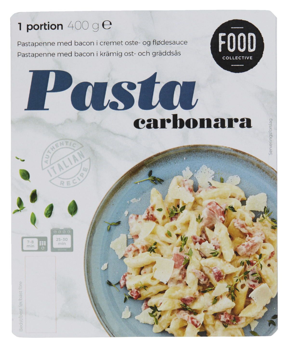 Food Collective pasta carbonara 400g KRuoka Verkkokauppa