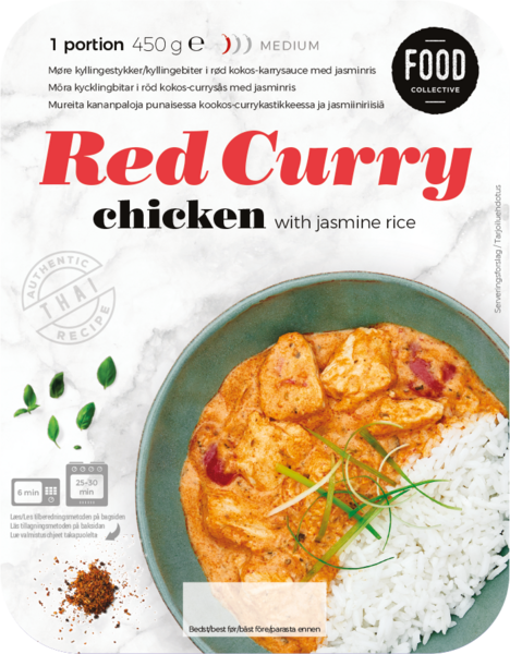 Food Collective chicken red curry 450g
