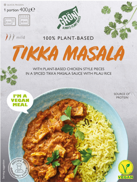 GRÖNT vegaaninen tikka masala 400g pakaste