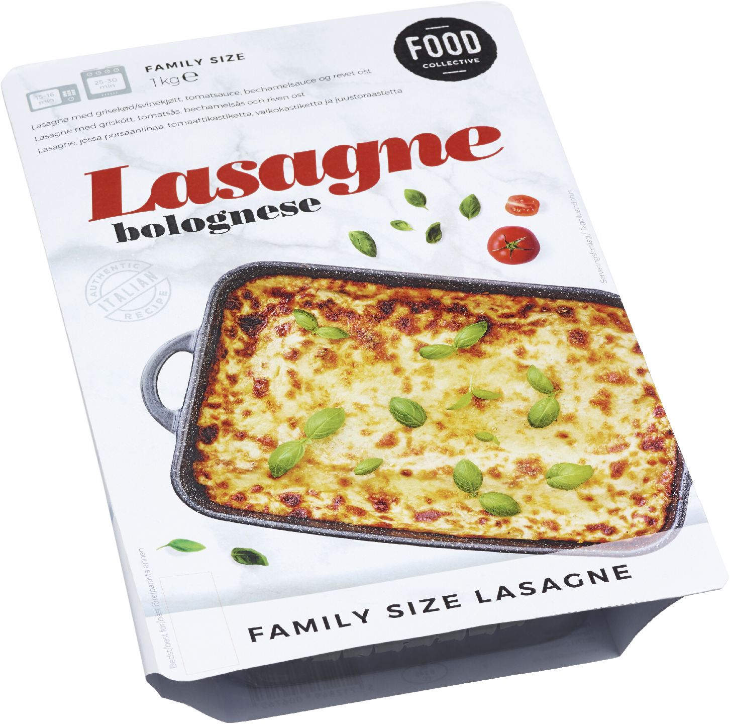 Food Collective lasagne bolognese 1kg