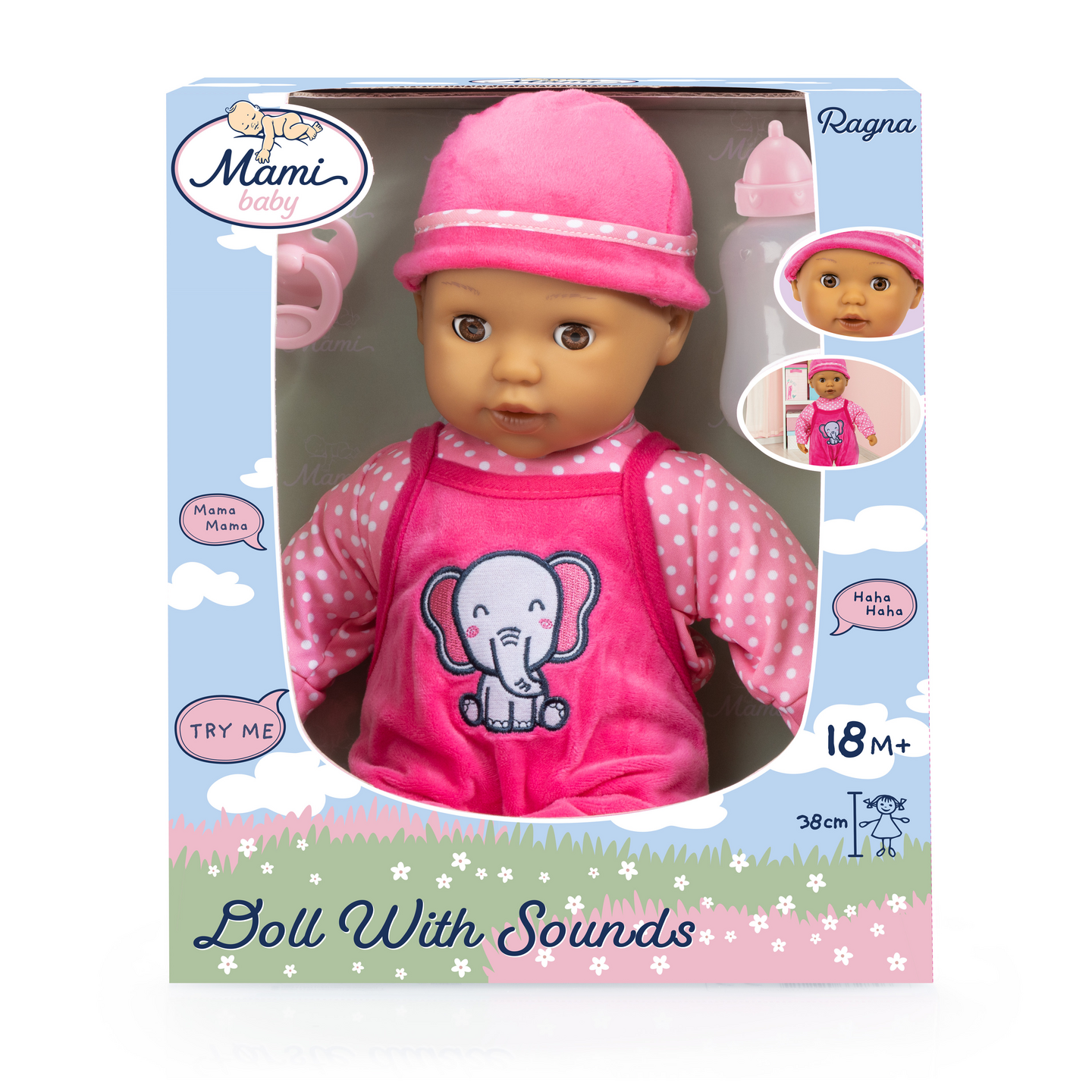 Mami Baby First Words Baby 38 cm