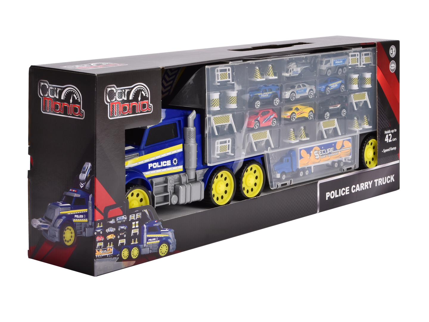 CAR MANIA Poliisi autonkuljetusrekka 62 cm