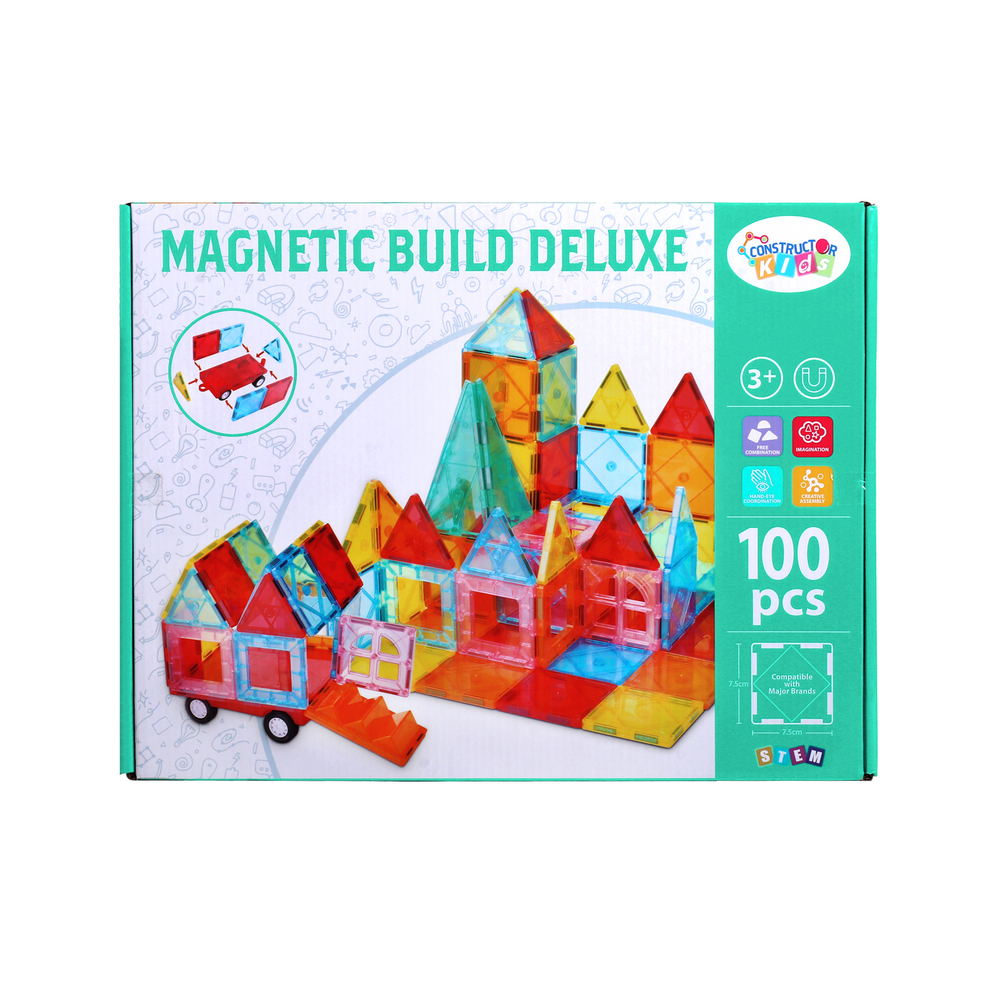 CONSTRUCTOR KIDS MAGNETIC BUILD DELIXE 1