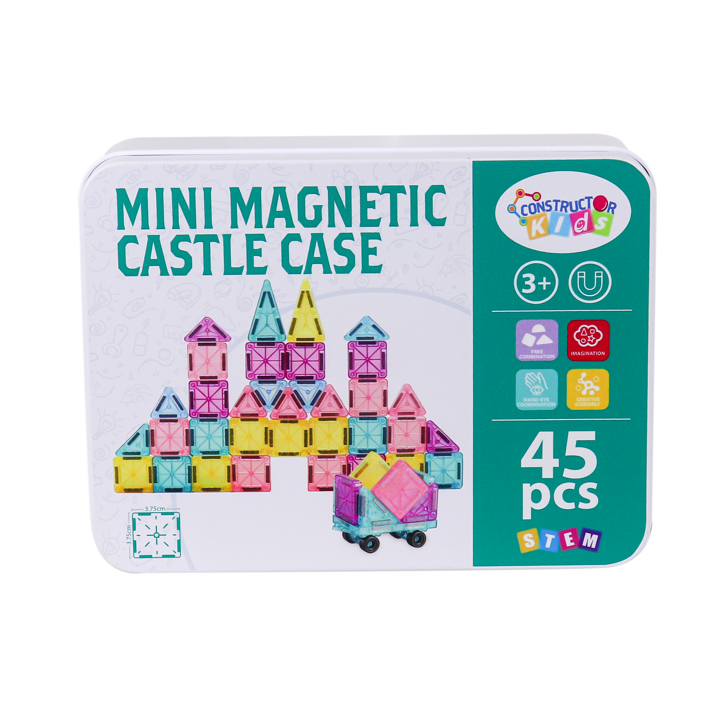 CONSTRUCTOR KIDS Magneettirakennus mini 45 palaa