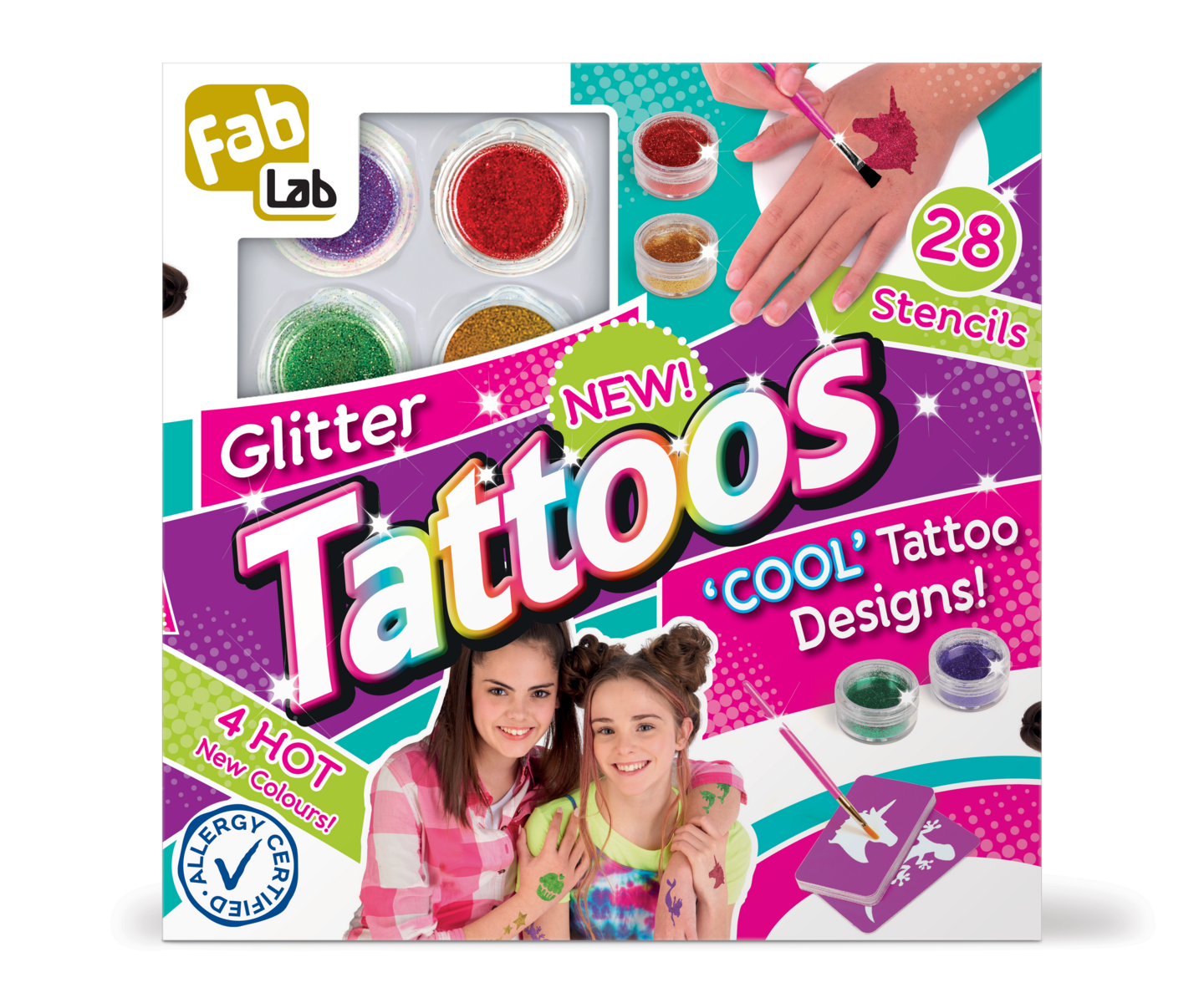 FabLab Glitter Tattoos -tatuoinnit