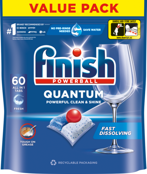 Finish konetiskitabletti Quantum All-in-One 60tab