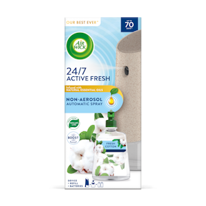 AirWick Active Fresh kone + Fresh Cotton täyttö 228ml