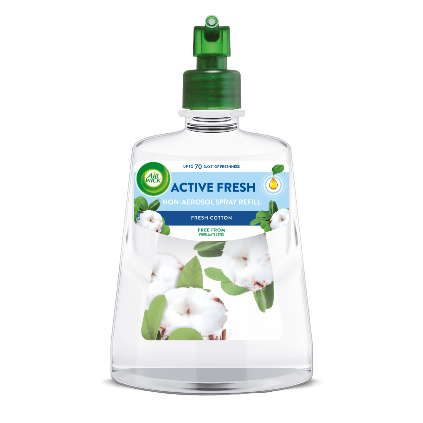 Airwick Active Fresh täyttö Fresh Cotton 228ml