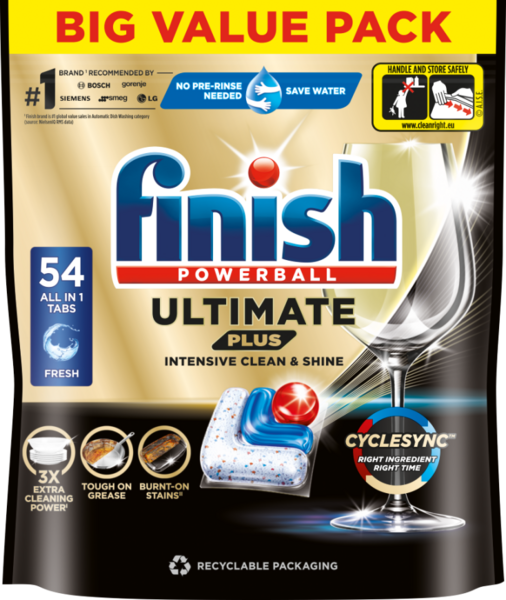 Finish konetiskitabletti Ultimate Plus 54tab