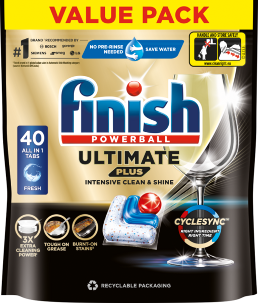 Finish Ultimate Plus konetiskitabletti 40tab x 96 PPA