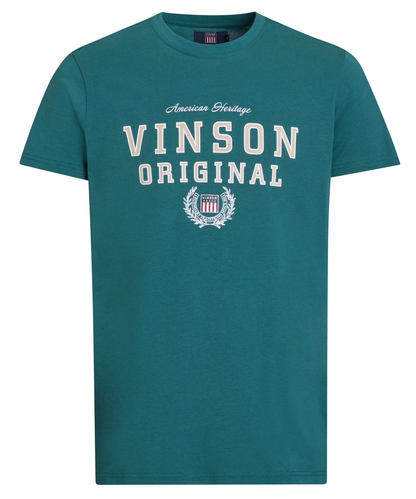 Vinson miesten logollinen t-paita. Materiaali: 100% puuvilla.