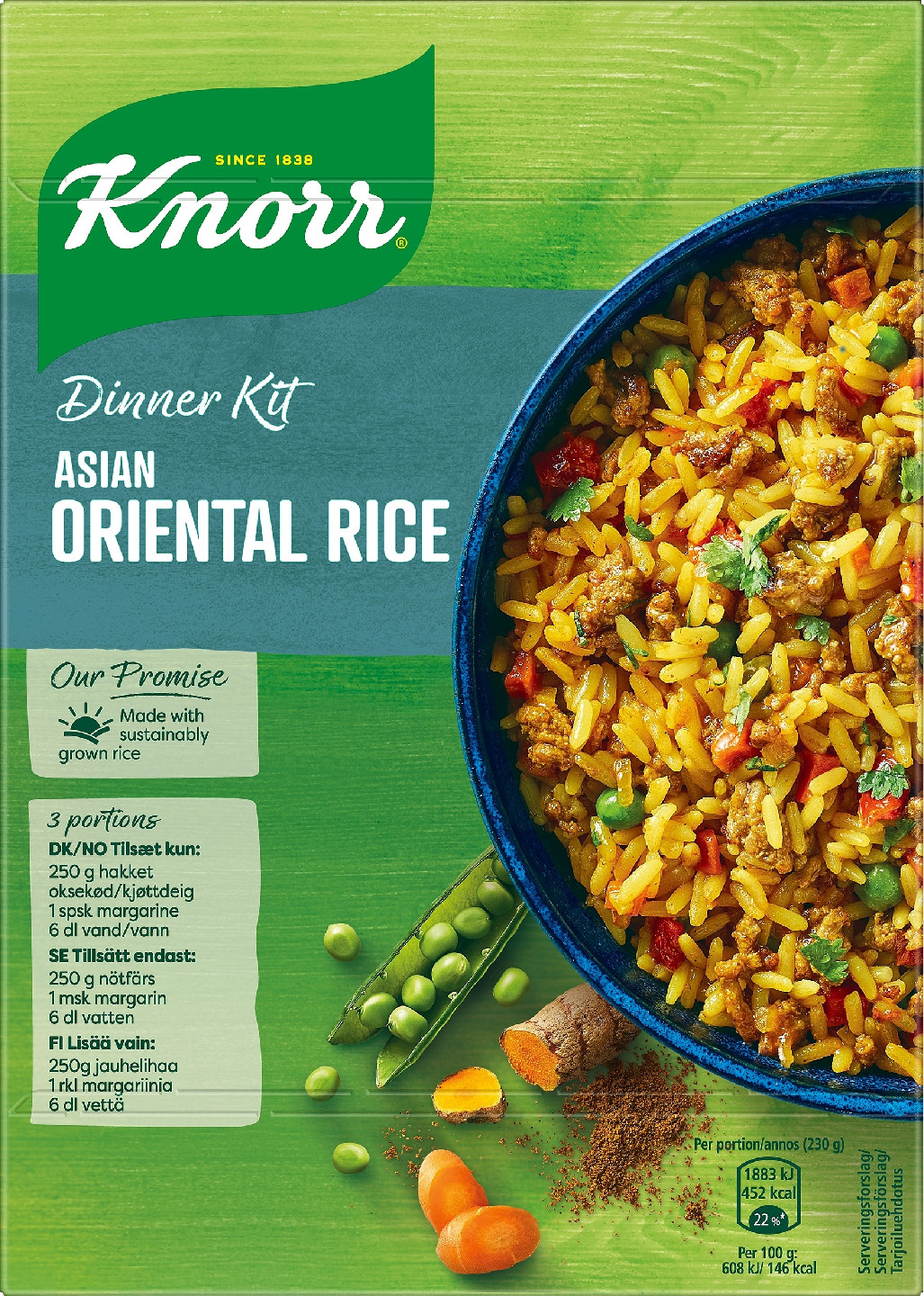 Knorr ateria-aines 252g Asian oriental rice