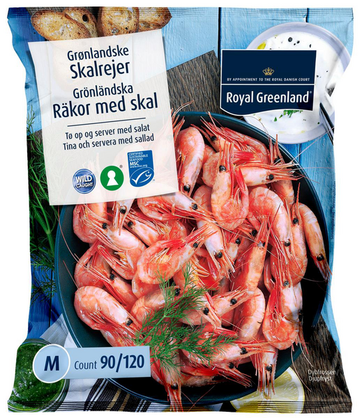 Royal Greenland kuorellisia katkarapuja 90/120 500g MSC pakaste