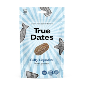 True Dates suolaisen lakritsin makuinen taateli 100g