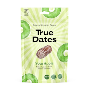 True Dates kirpeän omenanmakuisia taateleita 100g kivetön