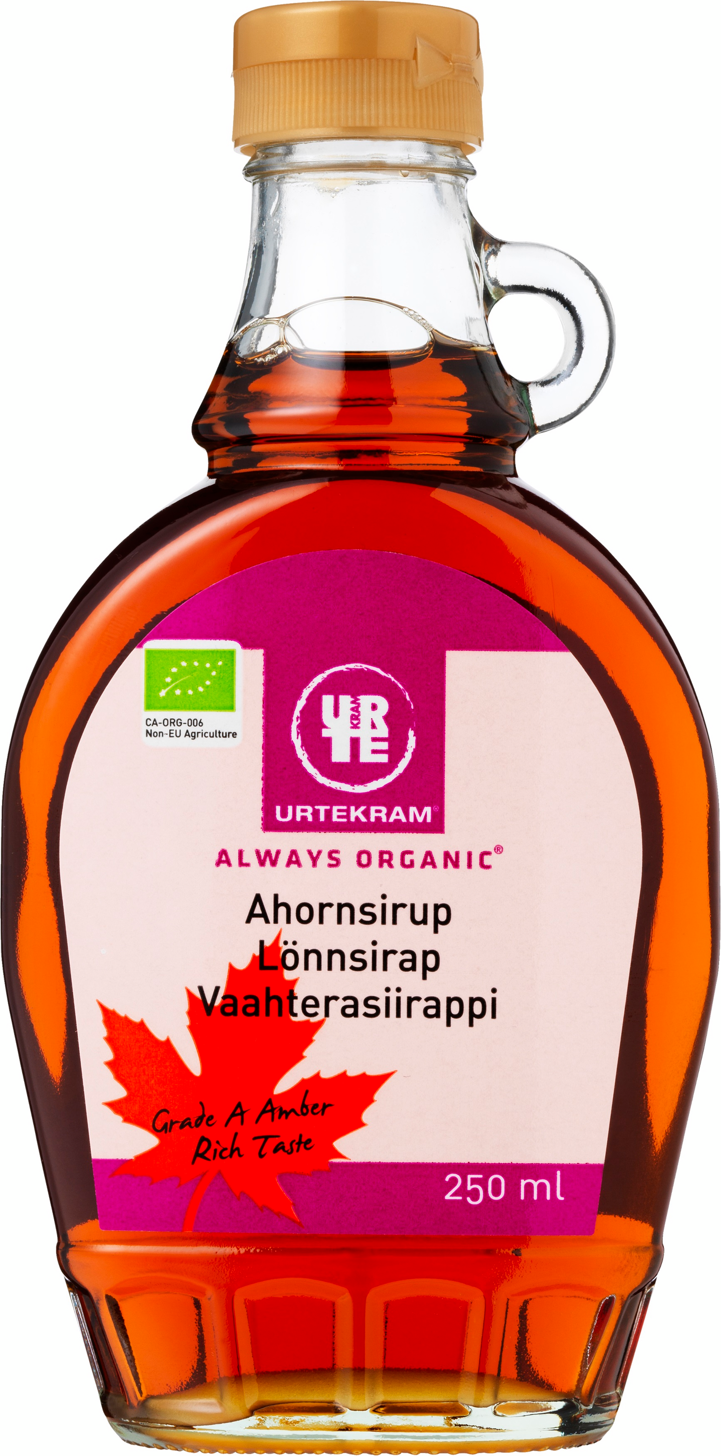 Urtekram Luomu vaahterasiirappi 250ml