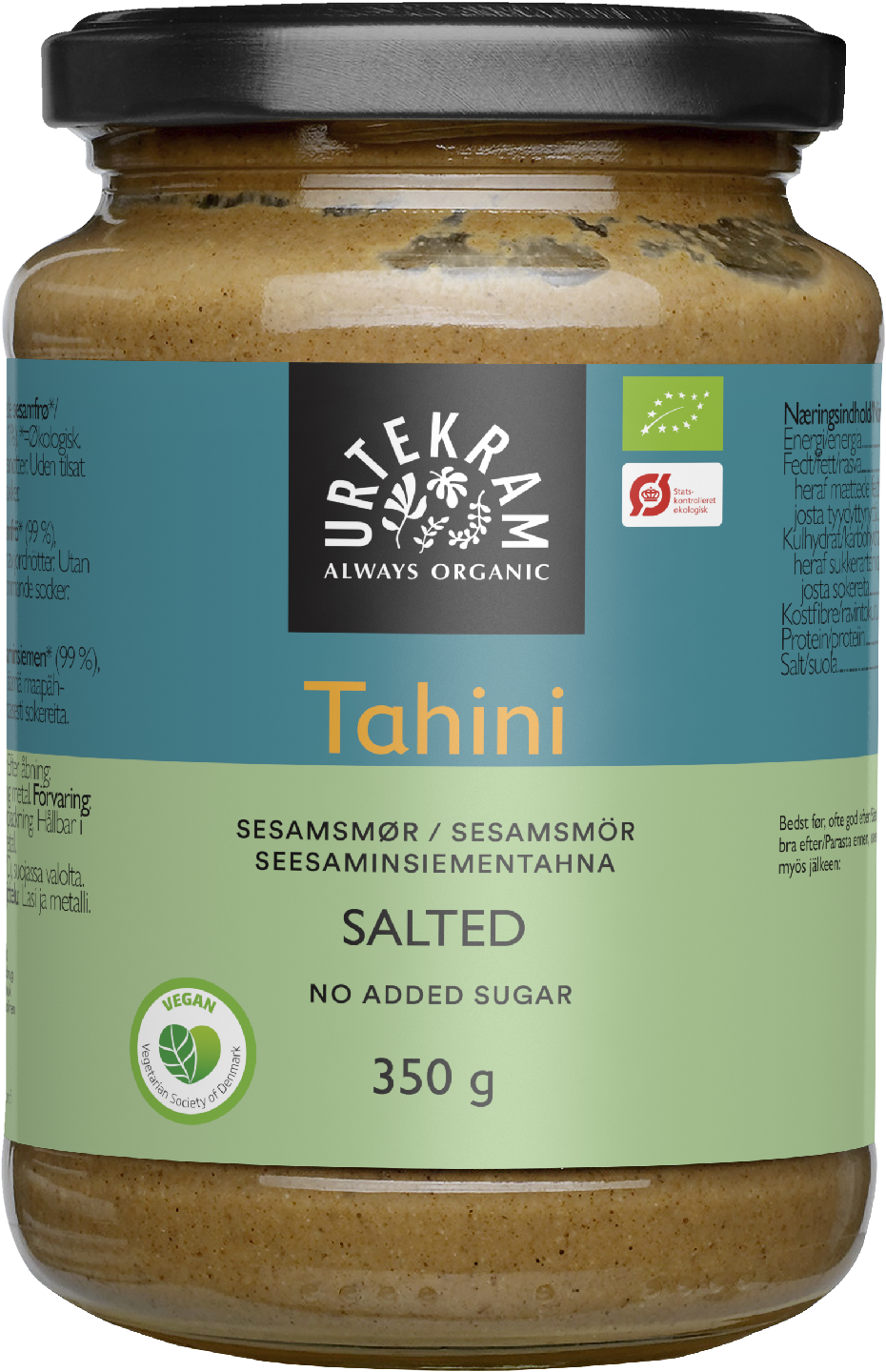 Urtekram tahini seesamtahna 350g luomu