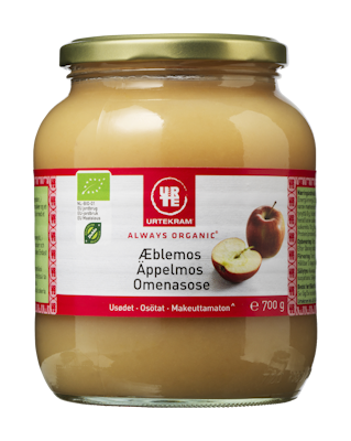 Urtekram Luomu Makeuttamaton Omenasose 700g