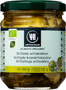 Urtekram Luomu grillattuja artisokkia 190g/131g