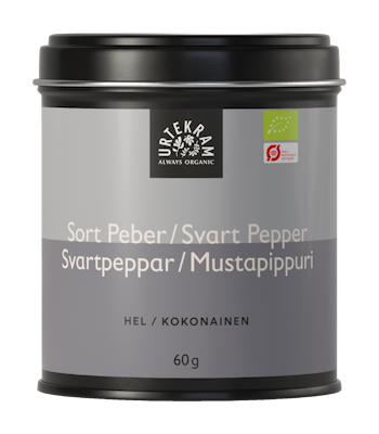 Urtekram Luomu Mustapippuri 60g kokonainen
