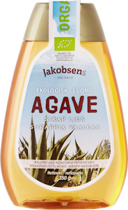 Jakobsens Luomu agavesiirappia vaalea 350g