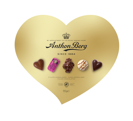 Anthon Berg Kultainen Sydänrasia suklaakonvehtilajitelma 155g RFA