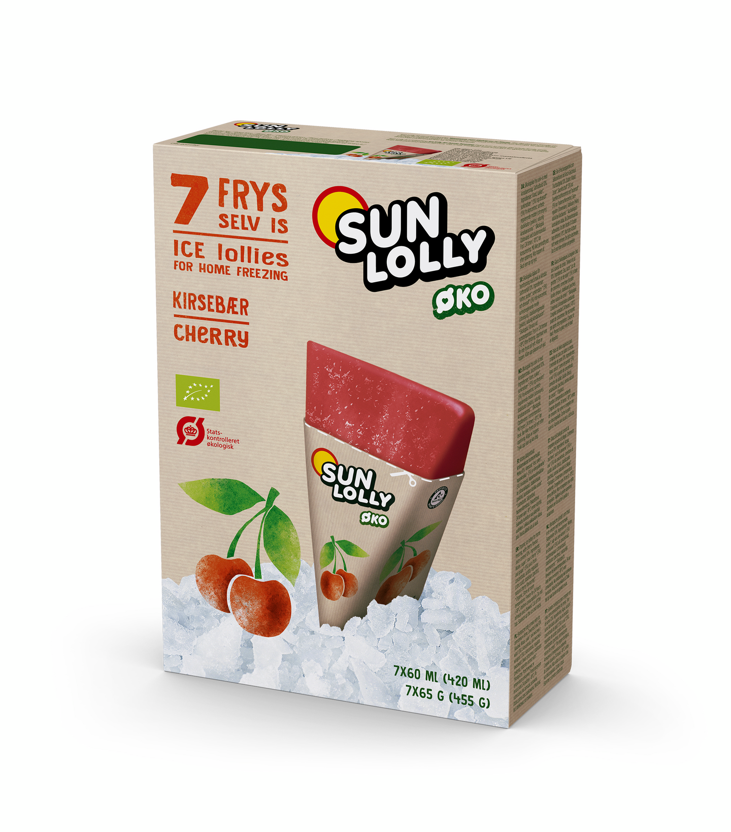 Sun Lolly mehujää 7x60ml kirsikka luomu