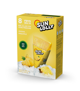 Sun Lolly 8x60ml/65g Pakasta itse mehujää Ananas