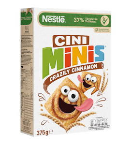 Nestlé Cini Minis 375g kanelinmakuisia täysjyvävehnä-riisimuroja