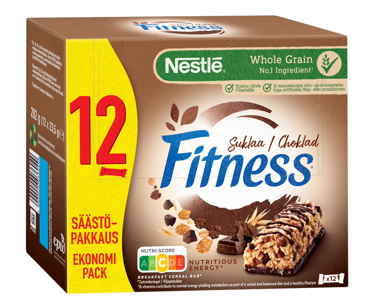 Fitness viljapatukka 12x23,5g suklaa QPA