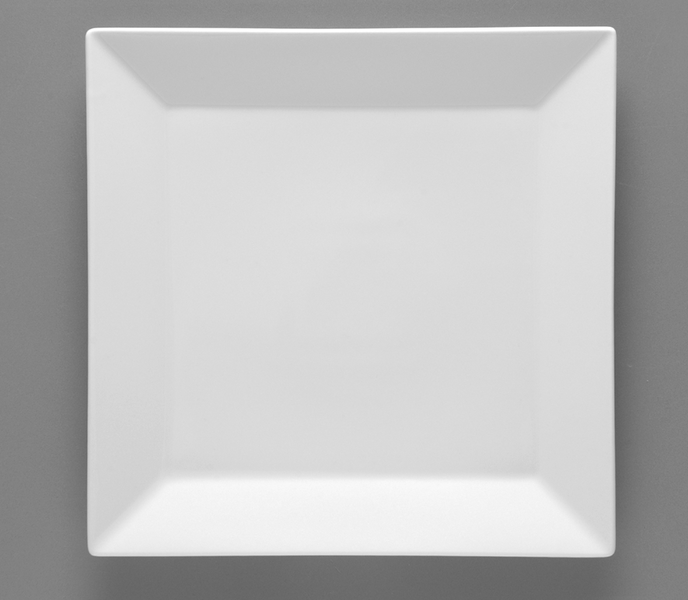Lubiana Classic lautanen 27 cm x 27 cm valkoinen posliinia