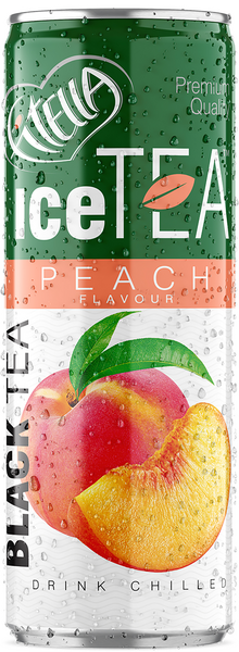 Fitella Icetea 0,25l black tea peach