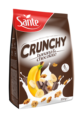 Sante Crunchy kauramuromysli 350g banaani-suklaa