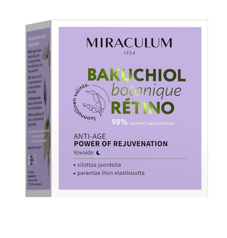 Miraculum Bakuchiol yövoide 50ml Anti-Age Power of Rejuvenation