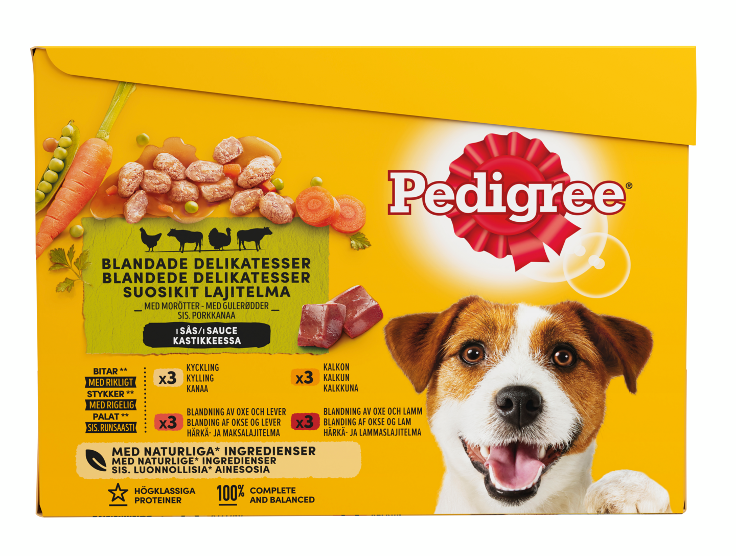 Pedigree Adult Suosikit Lajitelma kastikkeessa 12x100g