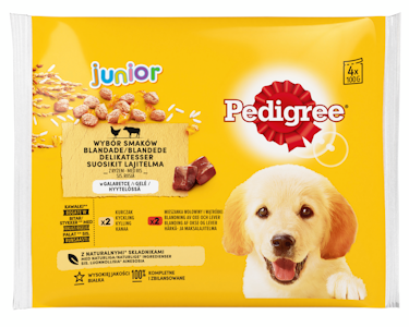 Pedigree Junior annospussi lajitelma 4x100g