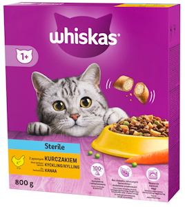 Whiskas 1+ Sterile kanaa 800g