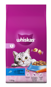 Whiskas 1+ kuivaruoka 1,9kg tonnikala