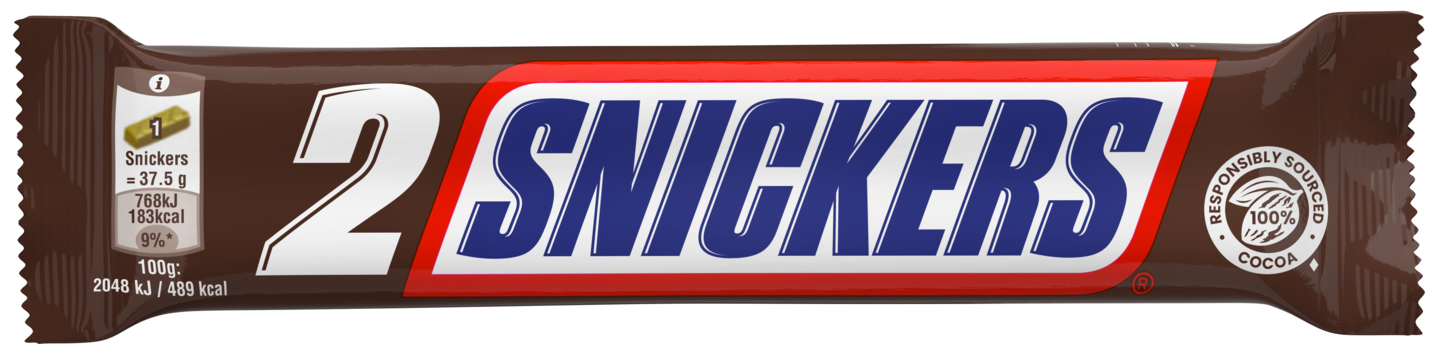 Snickers suklaapatukka 2-pack 75g