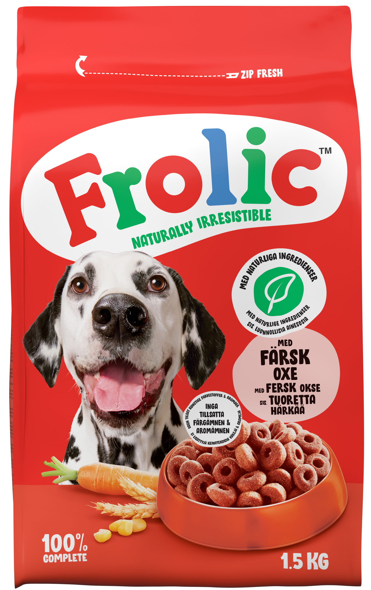 Frolic Härkä koiran kuivaruoka 1,5kg